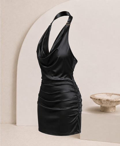 Ärmelloses rückenfreies Cocktailkleid