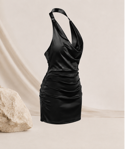Ärmelloses rückenfreies Cocktailkleid