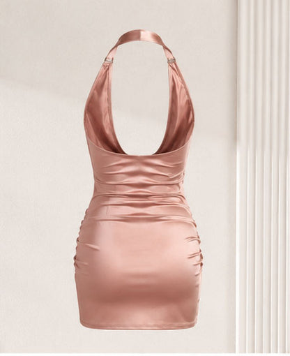 Ärmelloses rückenfreies Cocktailkleid
