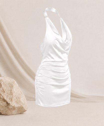 Ärmelloses rückenfreies Cocktailkleid