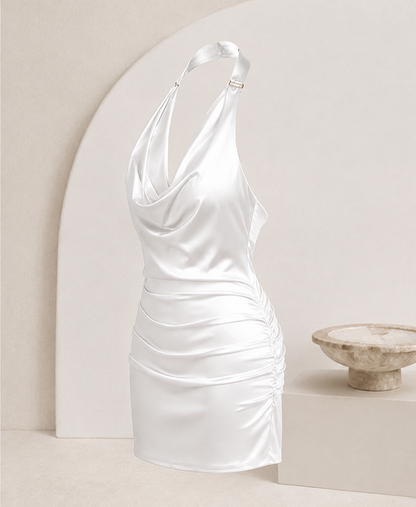 Ärmelloses rückenfreies Cocktailkleid